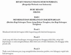 Pasal 31 Kitab Undang-Undang Hukum Perdata Mengatur